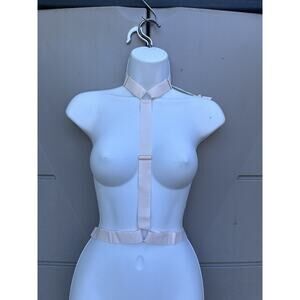 We Are HAH Free People Strapped in Harness One Size Au Naturale/ Baby Pink Sexy